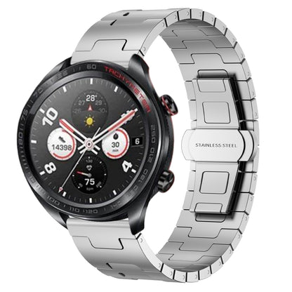For Honor Magic Watch Titanium Alloy 22mm Metal Watch Band(Silver) by bashfashion