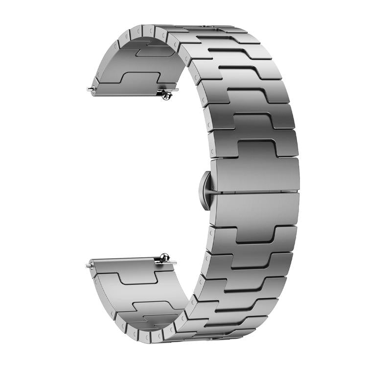 For Redmi Watch 5 Lite Titanium Alloy 22mm Metal Watch Band(Titanium Color) by bashfashion