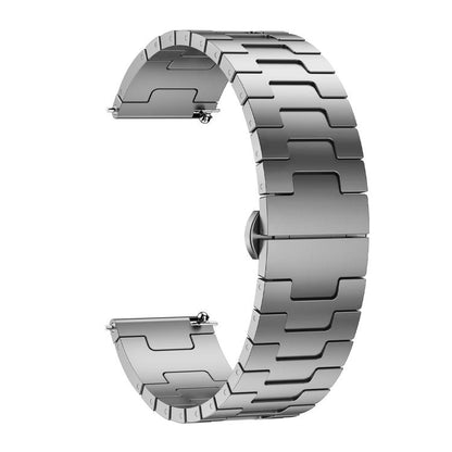 For Redmi Watch 5 Lite Titanium Alloy 22mm Metal Watch Band(Titanium Color) by bashfashion