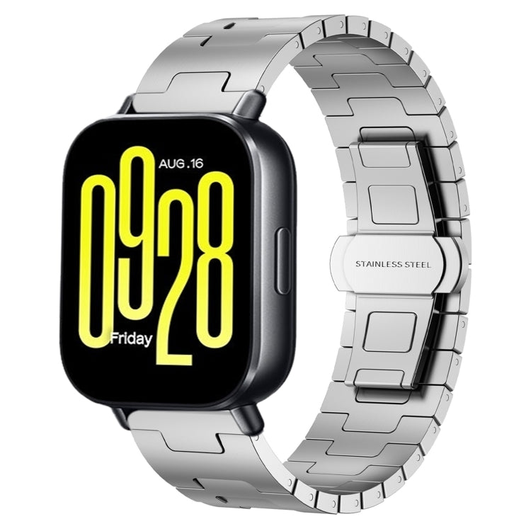 For Redmi Watch 5 Active Titanium Alloy 22mm Metal Watch Band(Silver) by bashfashion