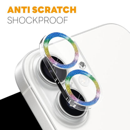 For iPhone 17 NORTHJO Camera Lens Protector Glitter Ring 3D Tempered Glass Film(Colorful) by NORTHJO