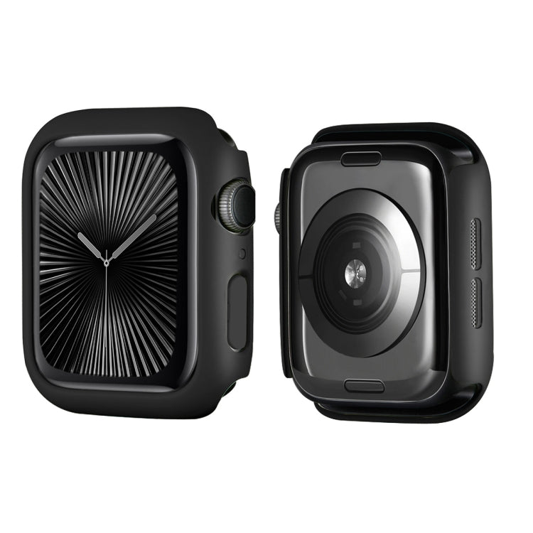 For Apple Watch Series 11 / 10 46mm ENKAY Hat-Prince Solid Color PC Watch Case Shockproof Cover(Black) by ENKAY