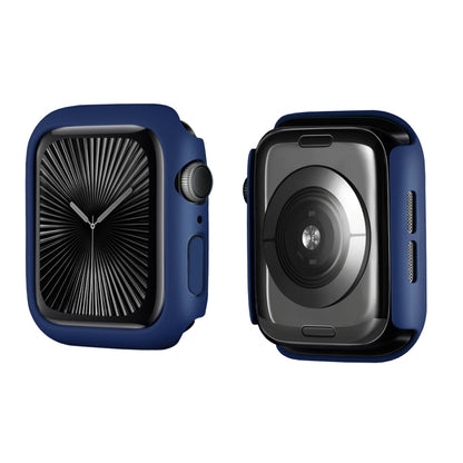 For Apple Watch Series 11 / 10 46mm ENKAY Hat-Prince Solid Color PC Watch Case Shockproof Cover(Dark Blue) by ENKAY