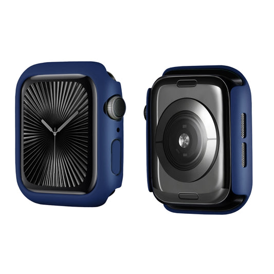 For Apple Watch Series 11 / 10 46mm ENKAY Hat-Prince Solid Color PC Watch Case Shockproof Cover(Dark Blue) by ENKAY