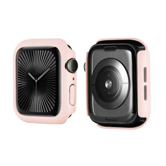 For Apple Watch Series 11 / 10 42mm ENKAY Hat-Prince Solid Color PC Watch Case Shockproof Cover(Pink) by ENKAY