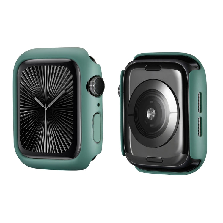 For Apple Watch Series 11 / 10 42mm ENKAY Hat-Prince Solid Color PC Watch Case Shockproof Cover(Green) by ENKAY