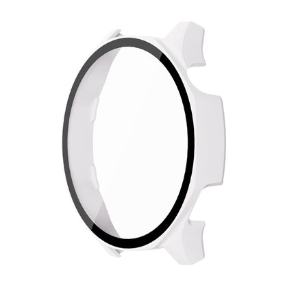 For Huawei Watch GT 5 46mm ENKAY Hat-Prince Tempered Glass Film Integrated PC Watch Case(White) by ENKAY