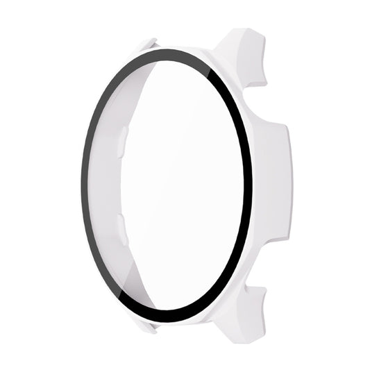 For Huawei Watch GT 5 46mm ENKAY Hat-Prince Tempered Glass Film Integrated PC Watch Case(White) by ENKAY