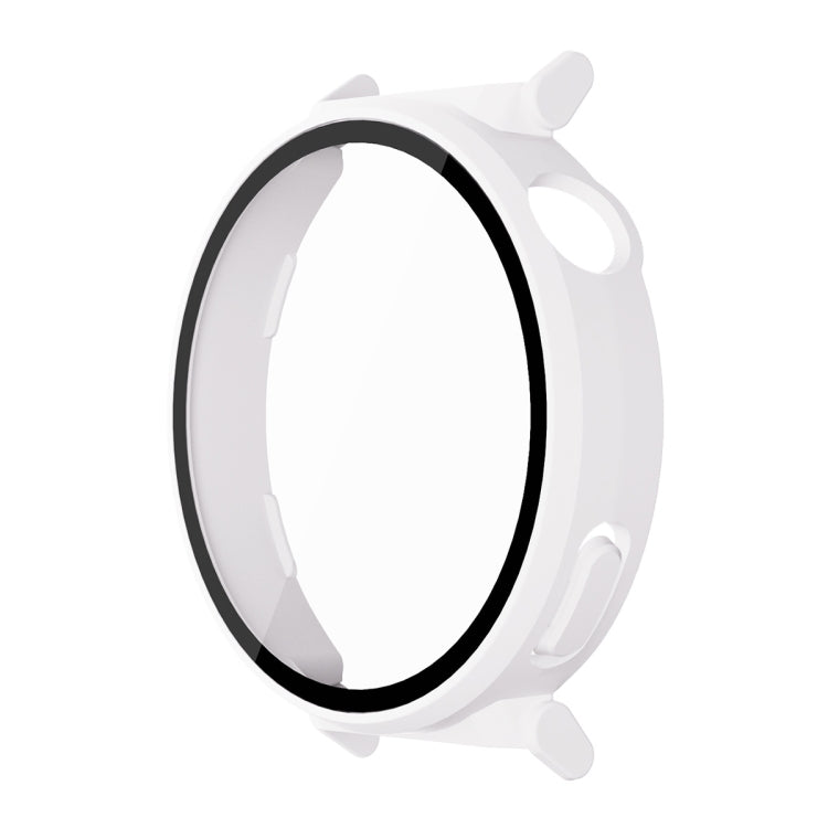 For Huawei Watch GT 5 Pro 42mm ENKAY Hat-Prince Tempered Glass Film Integrated PC Watch Case(White) by ENKAY