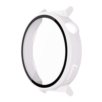 For Huawei Watch GT 5 Pro 42mm ENKAY Hat-Prince Tempered Glass Film Integrated PC Watch Case(White) by ENKAY