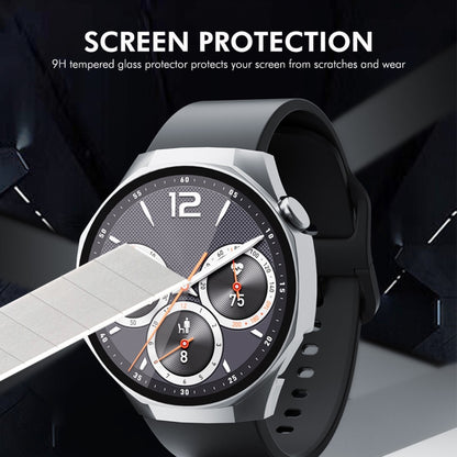 For Huawei Watch GT 5 Pro 42mm ENKAY Hat-Prince Tempered Glass Film Integrated PC Watch Case(Black) by ENKAY