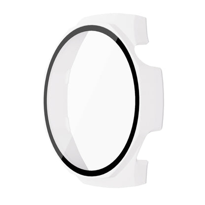 For Huawei Watch GT 5 Pro 46mm ENKAY Hat-Prince Tempered Glass Film Integrated PC Watch Case(White) by ENKAY