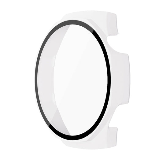 For Huawei Watch GT 5 Pro 46mm ENKAY Hat-Prince Tempered Glass Film Integrated PC Watch Case(White) by ENKAY