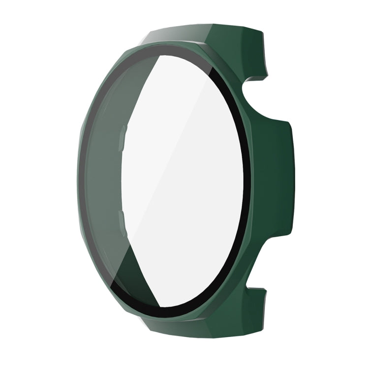 For Huawei Watch GT 5 Pro 46mm ENKAY Hat-Prince Tempered Glass Film Integrated PC Watch Case(Dark Green) by ENKAY