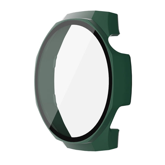For Huawei Watch GT 5 Pro 46mm ENKAY Hat-Prince Tempered Glass Film Integrated PC Watch Case(Dark Green) by ENKAY