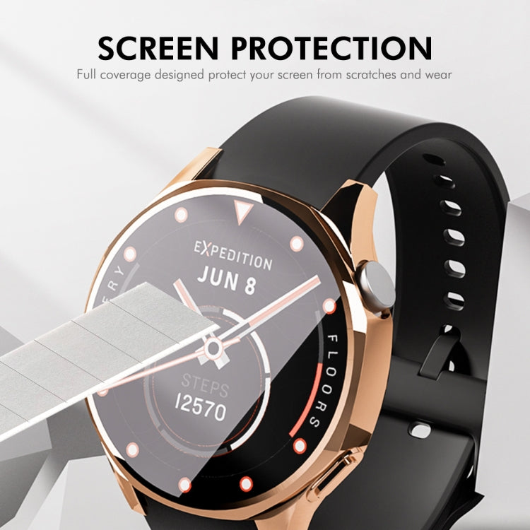 For Huawei Watch GT 5 46mm ENKAY Hat-Prince Electroplated Soft TPU Watch Case with Screen Film(Gun Color) by ENKAY