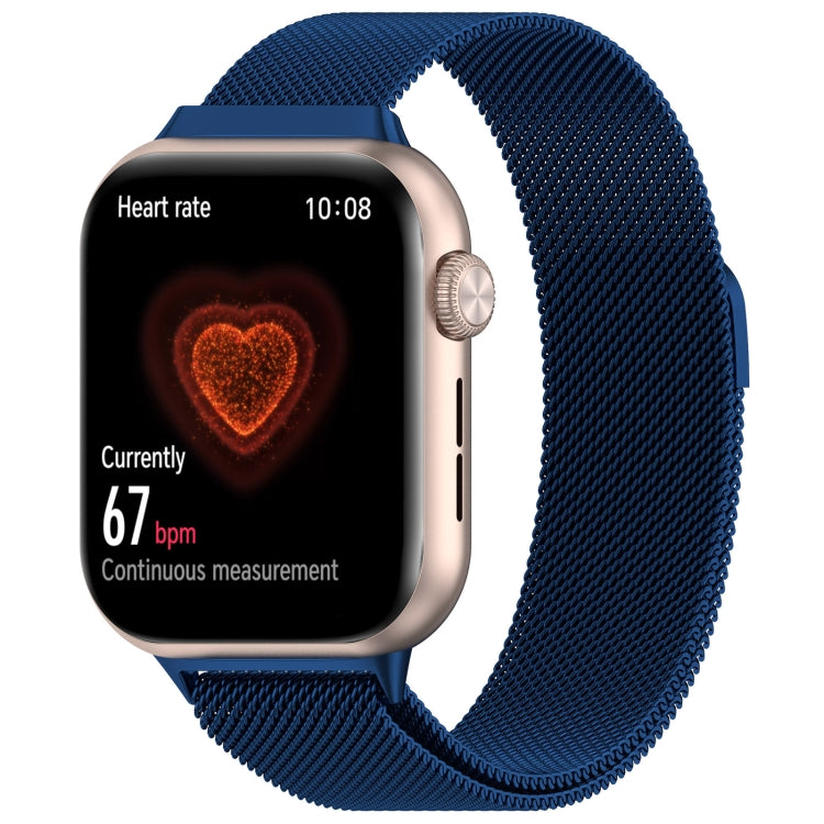 For Honor Watch 5 Milan Magnetic Buckle Steel Mesh Watch Band(Blue) by bashfashion