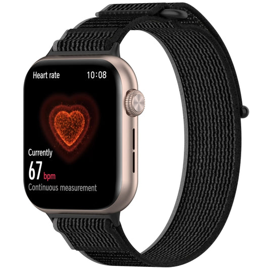 For Honor Watch 5 Nylon Woven Hook and Loop Fastener Watch Band(Black Gray) by bashfashion