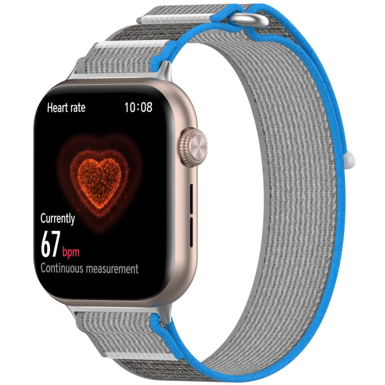 For Honor Watch 5 Nylon Woven Hook and Loop Fastener Watch Band(Blue Gray) by bashfashion