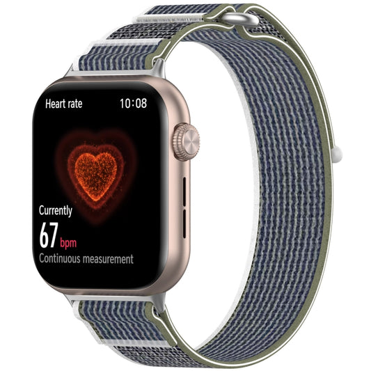 For Honor Watch 5 Nylon Woven Hook and Loop Fastener Watch Band(Green Gray) by bashfashion