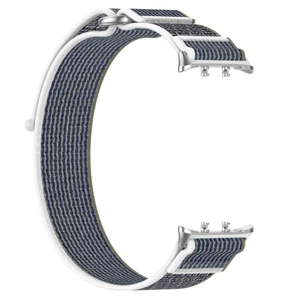 For Honor Watch 5 Nylon Woven Hook and Loop Fastener Watch Band(Green Gray) by bashfashion