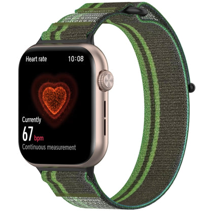 For Honor Watch 5 Nylon Woven Hook and Loop Fastener Watch Band(Blackish Green) by bashfashion