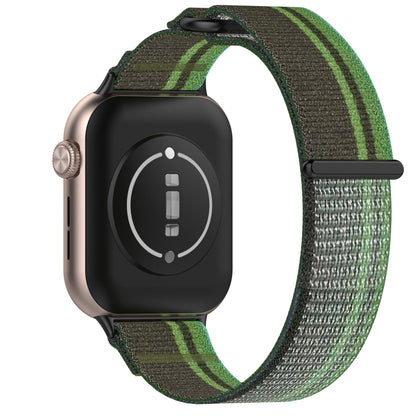 For Honor Watch 5 Nylon Woven Hook and Loop Fastener Watch Band(Blackish Green) by bashfashion