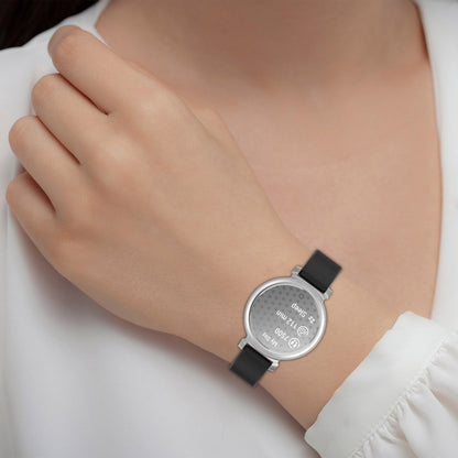 For Garmin Lily 2 Active Quick Release Silver Buckle Silicone Watch Band Wristband(White) by bashfashion