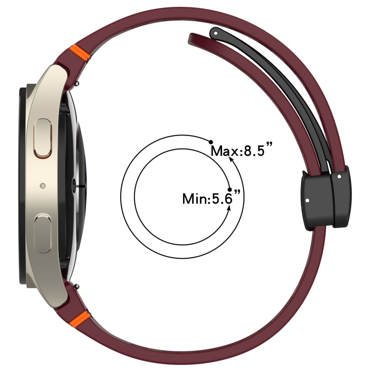 For Samsung Galaxy Watch 7 40 / 44mm Holes Style Stitched Folding Buckle Silicone Watch Band(White) by bashfashion