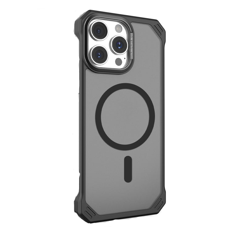 For iPhone 15 Pro Starshield Frameless MagSafe PC Phone Case(Black) by bashfashion