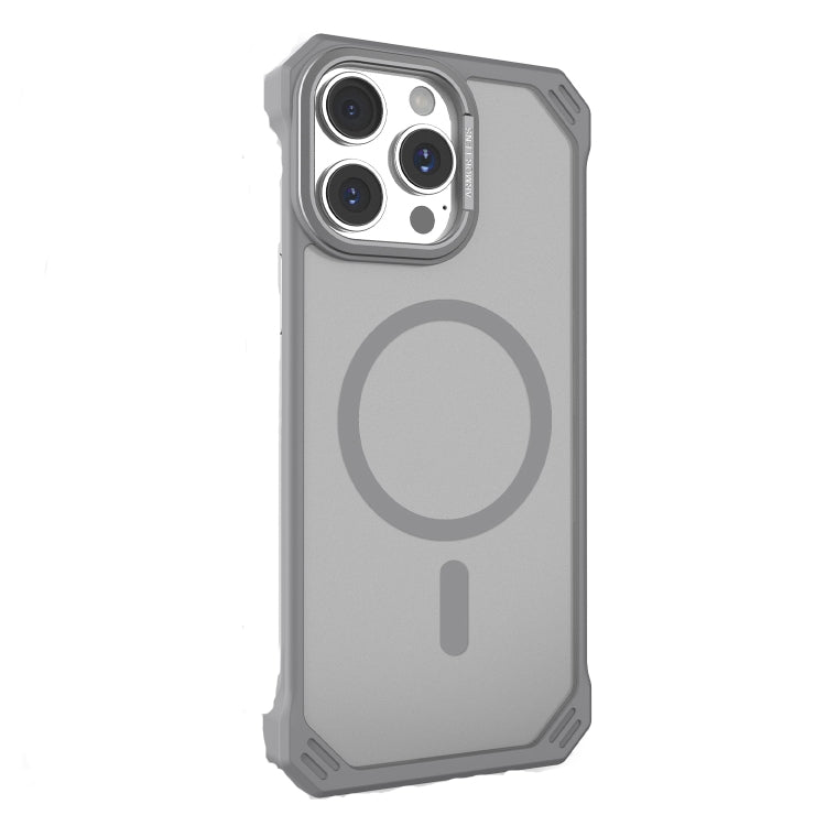 For iPhone 15 Pro Starshield Frameless MagSafe PC Phone Case(Grey) by bashfashion