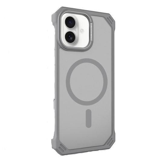 For iPhone 16 Starshield Frameless MagSafe PC Phone Case(Grey) by bashfashion