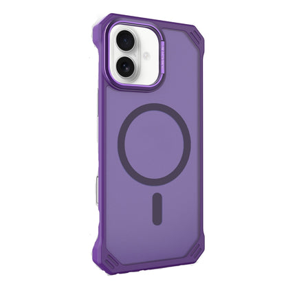 For iPhone 16 Starshield Frameless MagSafe PC Phone Case(Purple) by bashfashion