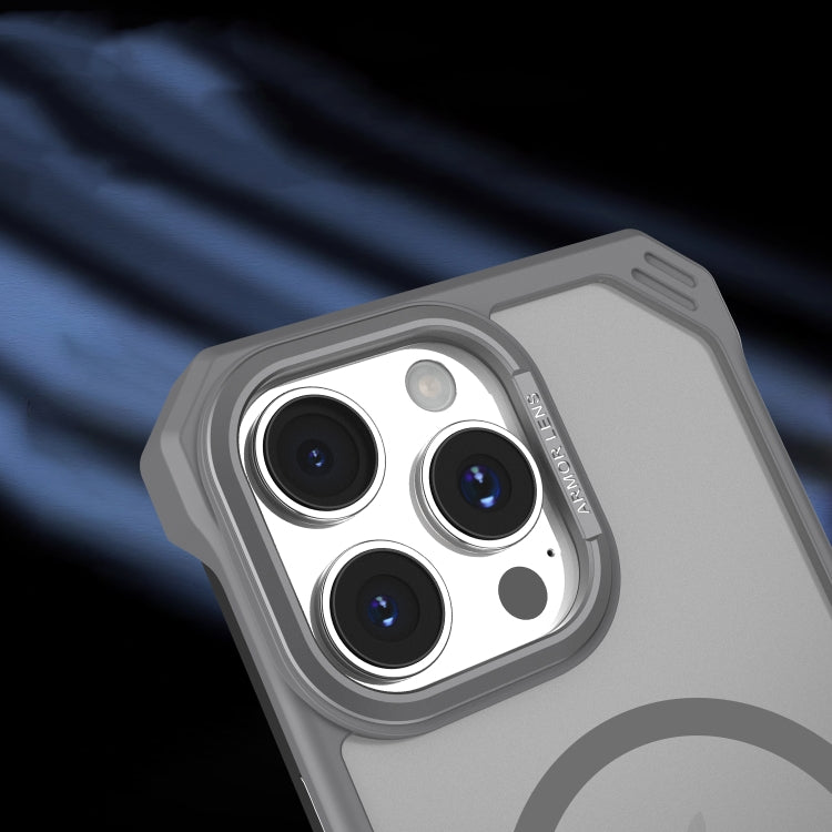 For iPhone 15 Pro Starshield Frameless MagSafe PC Phone Case(Grey) by bashfashion