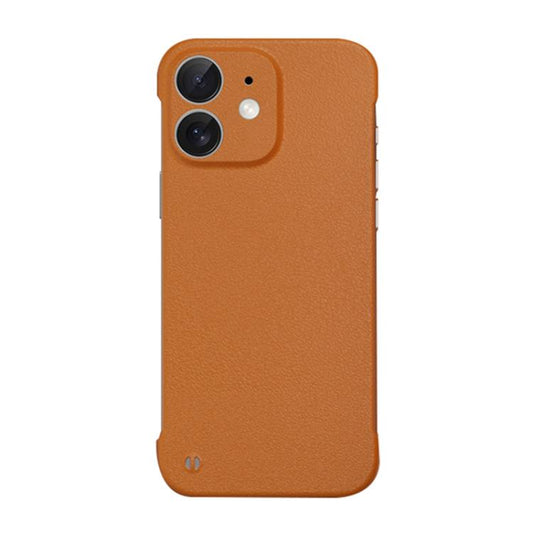 For iPhone 11 Frameless Litchi Texture PC Phone Case(Orange) by bashfashion
