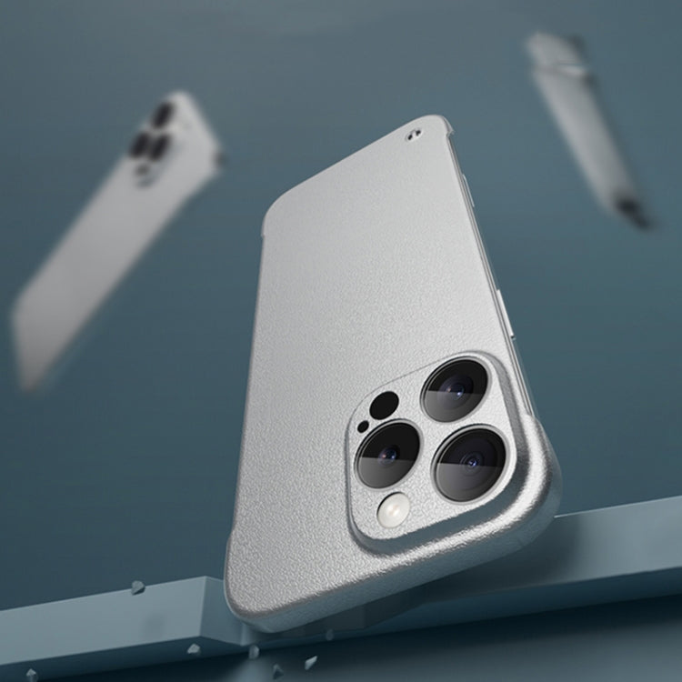 For iPhone 11 Frameless Litchi Texture PC Phone Case(Light Yellow) by bashfashion