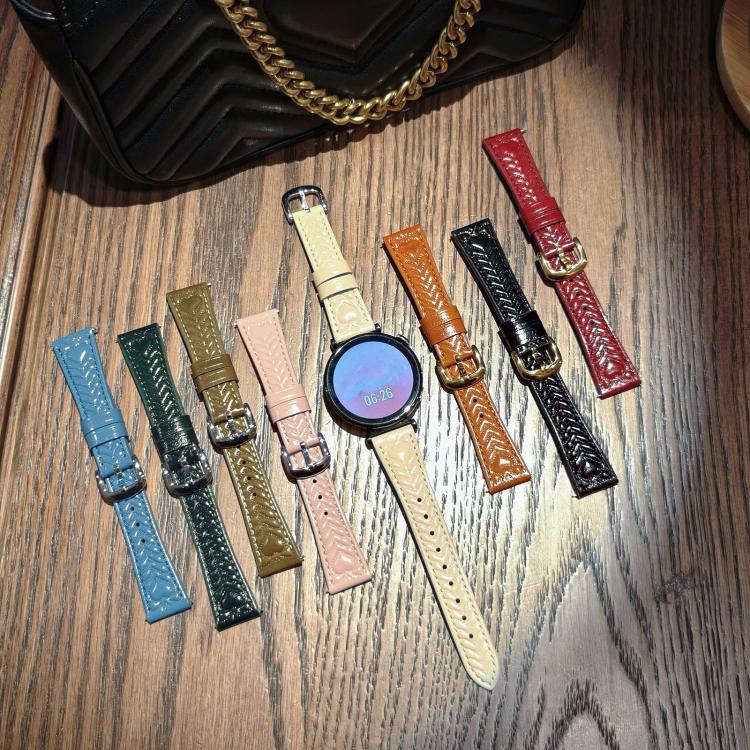 For Samsung Galaxy Watch3 45mm Heart-Shaped Embossed 22mm Leather Watch Band(Cornflower Blue) by bashfashion