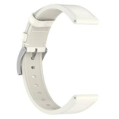 For Samsung Galaxy Watch3 45mm Press Button 22mm Leather Watch Band(White) by bashfashion