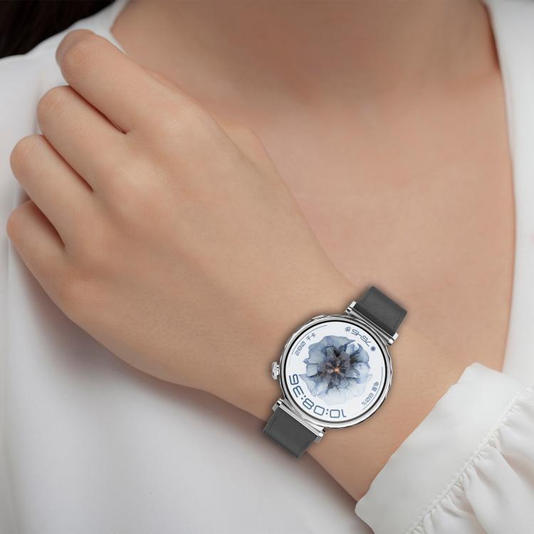 For Samsung Galaxy Watch3 45mm Press Button 22mm Leather Watch Band(White) by bashfashion