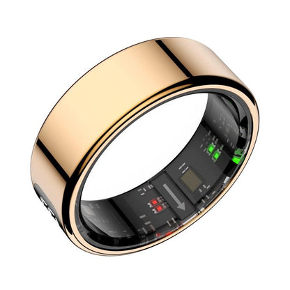 R11 SIZE 8 Smart Ring, Support Heart Rate / Blood Oxygen / Sleep / Multiple Sports Modes(Rose Gold) by bashfashion