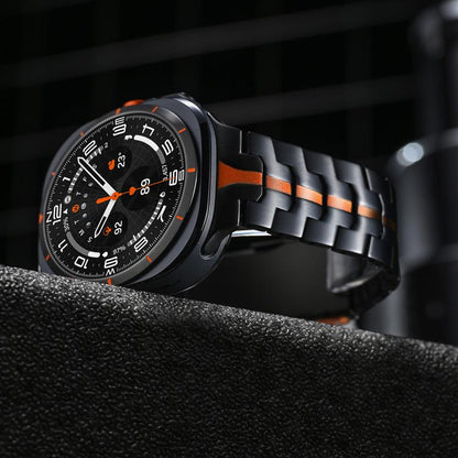 For Samsung Galaxy Watch Ultra 47mm / Ultra 2025 Titanium Alloy Safety Buckle Metal Watch Band(Silver) by bashfashion