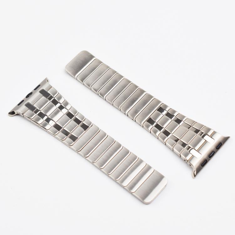 For Apple Watch 46mm / 49mm / 45mm / 44mm One Bead Magnetic Milan Stainless Steel Watch Band(Black) by bashfashion