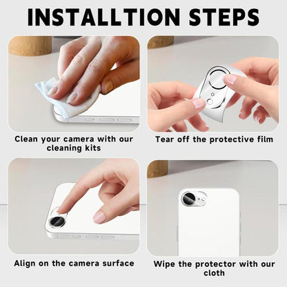 For iPhone 16e Kalebol Transparent One Piece Lens Protection Film by Kalebol