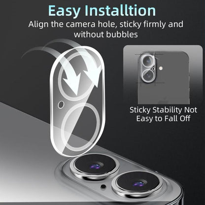 For iPhone 16 Kalebol Transparent One Piece Lens Protection Film by Kalebol