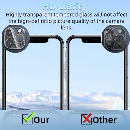 For iPhone 15 Pro Kalebol Transparent One Piece Lens Protection Film by Kalebol