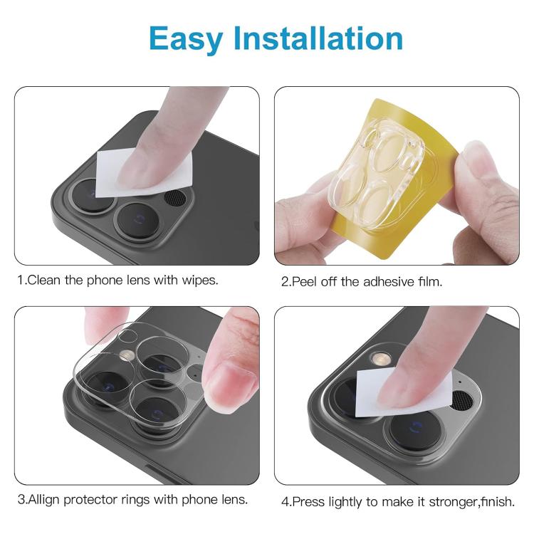 For iPhone 14 Pro Kalebol Transparent One Piece Lens Protection Film by Kalebol