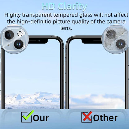 For iPhone 15 Plus Kalebol Transparent One Piece Lens Protection Film by Kalebol