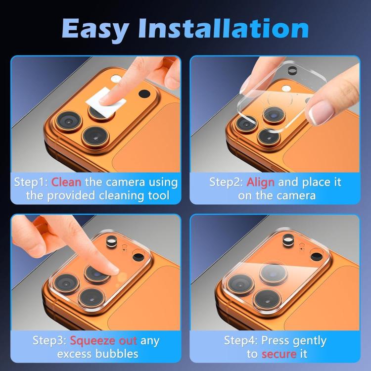 For iPhone 17 Pro Kalebol Transparent One Piece Lens Protection Film by Kalebol