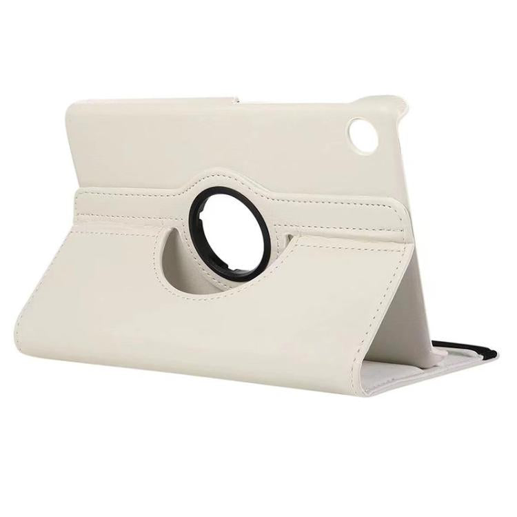 For Samsung Galaxy Tab A9+ 11.0 ENKAY 360 Degree Rotation Litchi Leather Smart Tablet Case(White) by ENKAY