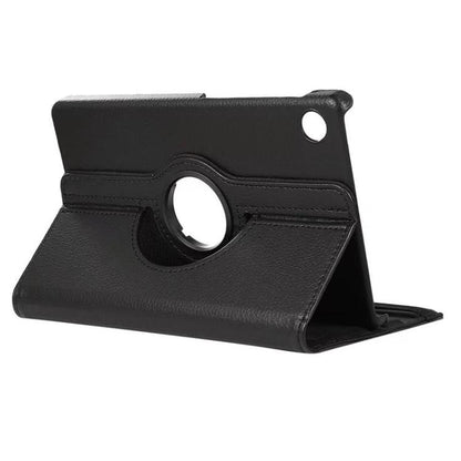 For Samsung Galaxy Tab A9 8.7 ENKAY 360 Degree Rotation Litchi Leather Smart Tablet Case(Black) by ENKAY